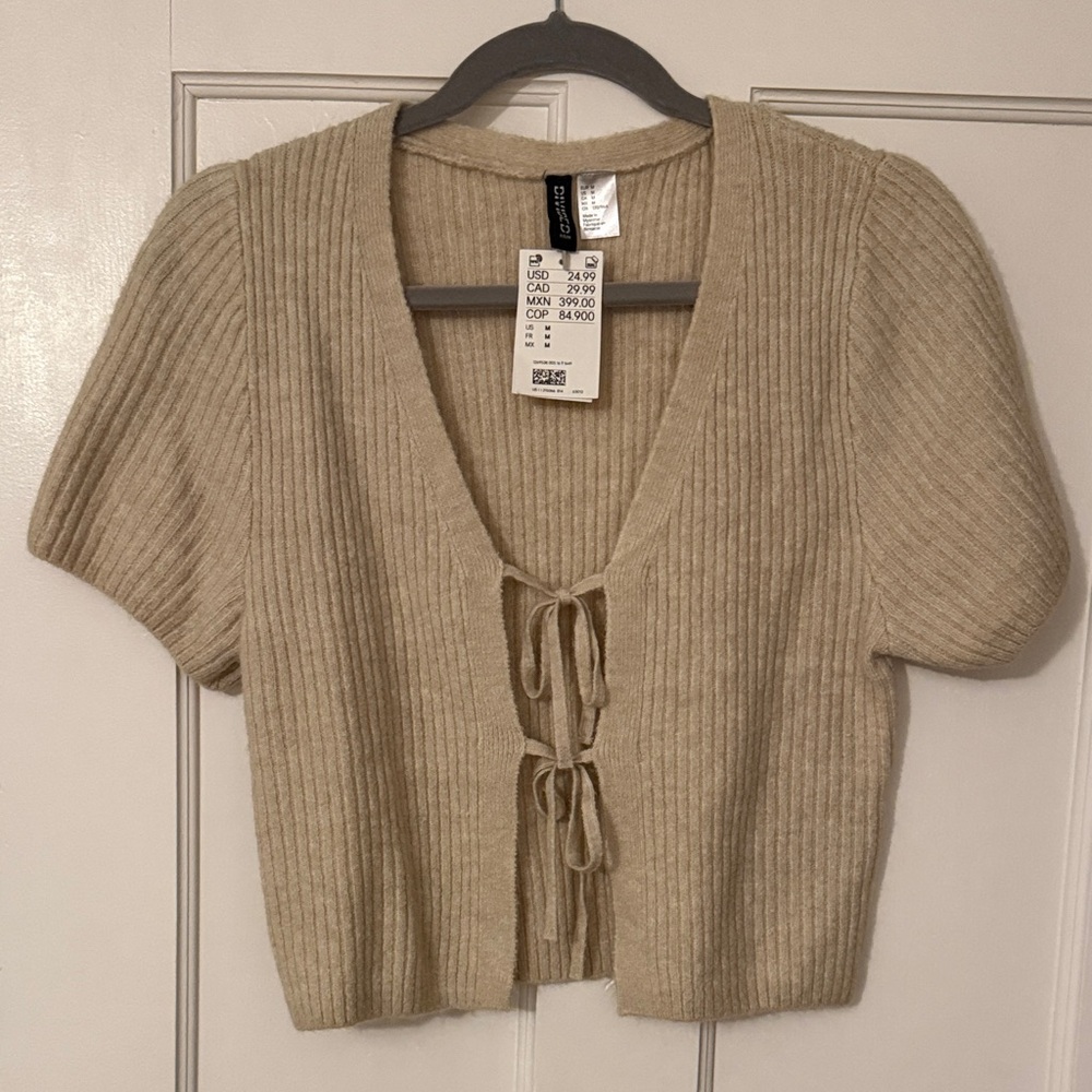 H&M Cream Knit Cardigan